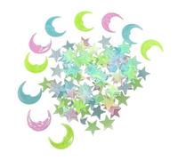 300Pcs Glow in The Dark Stars and Moons 3D Luminous Star Wall Stickers with Adhesive Dots Glow in The Dark Stickers Night Light Stars for Ceiling Nursery Playroom Kids Bedroom Accessories