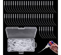 300Pcs Glue Micro-Tips, Plastic Extender Micro-Tips, Glue Extender Precision Applicator, Super Glue Dispenser with a Box for DIY Crafting Dispenser Adhesive