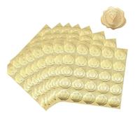 300PCS Gold Seal Stickers Embossed Wreath Heart Pattern Elegant Gold Foil Seals for Wedding Invitations Envelopes Cards & Craft (3.5cm / 1.4 Inch)