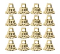 300Pcs Golden Plastic Christmas Ornament Caps Replacement Tops | 1.3cm Diameter, Wide Compatibility for Hanging Ornaments, Festive Holiday Decor and Commercial Displays