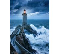 300pcs Great Jigsaw Puzzles for Adults The Embrace a Stormy Sky The Lighthouse Stands as a Nautical Beacon Puzzles for Adults Toys Gift Family Decoration Kids Puzzles