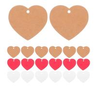 300pcs Heart Shaped Blank Paper Gift Wrap Tags for Valentine's Day