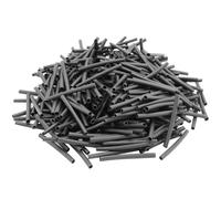 300PCS Heat Shrink Tubing,1mm / 1/24" Dia, 30mm / 1.2" Long,Industrial Heat-Shrink Tubing for Wires Wrap Sleeve, 2:1 Marine Grade Waterproof Small Heat Shrink Tube Wrap (Black 1mm)