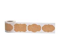 300pcs Jar Glass Bottle Adhesive Labels Natural Kraft Sealing Sticke Thank You Stickers Roll Blue and Gold