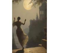 300pcs Jigsaw Puzzle for Adults Dancing Under The Moon Dark Puzzles Dancing Girl Jigsaw Puzzles Intellectual Game Decompression Toys Teens Kids Gifts Home Decor