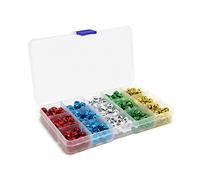300PCS Jingle Bells With Storage Box, Small Mini Craft DIY Bells for Wreath, Christmas, Holiday Home Party & Festival Decorations and Jewelry Making, 10 mm, 5 Colors
