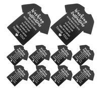 300pcs Laundry Care Instruction Cards for Clothes, Black Paper | Writable Blank Reverse, Sturdy Paper Build, Simple Store Integration, Washing Guidance for Shirts