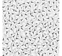 300PCS Letter Beads Acrylic Alphabet Beads White Round Letter T Beads for Jewelry Bracelet Necklace Friendship 4X7mm