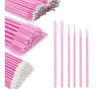 300PCS Lip Brushes & Eyelash Brush Make Up Wands Set, 100Pcs Lip Wands/100 Pcs Mascara Brushes/100 Pcs Micro Applicator Beauty Tool Kits
