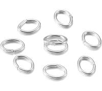 300Pcs/Lot 4 5 6 7mm Oval Jump Rings Split Rings Connectors For Diy Jewelry Finding Making Open Metal Rings Wholesale Supplies Silver, 7X5mm Lovely and professional