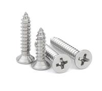 300pcs M1 M1.2 M1.4 M1.5 M1.6 304 Stainless Steel Recessed Countersunk Head Self Tapping Screw(4mm,M1.4x300pcs)