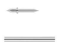 300Pcs Metal None Marking Wood Skirting Special Nails with Sleeve Double Head Board Nails Wood Special Nail with Sleeve