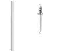 300Pcs Metal None Marking Wood Skirting Special Nails with Sleeve Double Head Skirting Board Nails Double Head Seamless Installation Nail