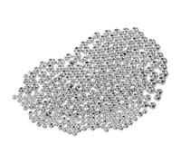 300pcs Mini Flying Fishing Beads for Rigging Hooks and Spinners | ABS round Silver Design, Smooth Surface, for Freshwater Boat Fishing, Beginner Anglers, Setup