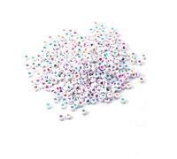300Pcs Mix Acrylic Heart Beads Round Alphabet Letter Heart Beads DIY Jewelry Making Bracelet Necklace Accessories QIANGHAN