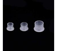 300pcs Mix Sizes Plastic Ink Cups Wide Ink Caps Base White, Mixed #11 Small #14 Medium #17 Large for Tattoo ink,Tattoo Supplies,Tattoo Kits