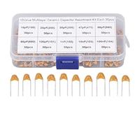 300PCS Monolithic Ceramic Capacitor Capacitance Stabilization Chip Assortment Kit for DIY Electronics Telephones Computers SPC Switches