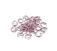 300pcs Multi Color 6-10mm Open Jump Rings and Split Rings, Jewelry Findings Connectors for DIY Accessories(Light Pink,6mm)