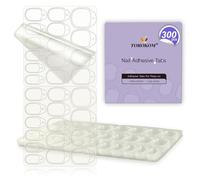 300PCS Nail Sticky Tabs, TOROKOM Press On Sticky Tabs | 15 Sizes Ultra-Thin Double Sided Nail Glue Tabs, Press On Nail Glue Tabs for Finger Toe, Nail Sticker for DIY Nail Art