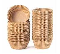 300pcs Natural Cupcake Liners,Muffin Liners Jumbo Brown Baking Cups Paper for Birthday, Party, Christmas, Wedding