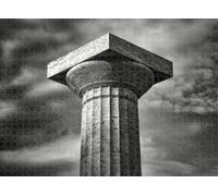 300pcs Puzzle for Adults Jigsaw Puzzles Hard Challenging Difficult Family Cool Large a Column an Old Gr uilding Under a Cloudy Sky and Puzzles for Adults