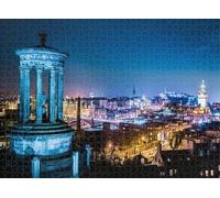 300pcs Puzzle for Adults Jigsaw Puzzles Hard Challenging Difficult Family Cool Large Night View from Hill to Edinburgh Puzzles for Adults