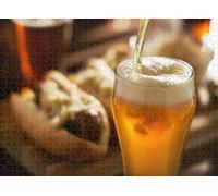 300pcs Puzzle for Adults Jigsaw Puzzles Hard Challenging Difficult Family Cool Large Pouring Amber Beer into Mug Puzzles for Adults