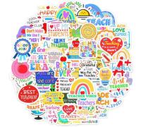 300Pcs Reward Stickers for Teachers Waterproof Vinyl 100 Styles - Bulk Teacher Appreciation Gifts with Cute Designs & Quotes for Laptop, Water Bottle, Notebook, Back to School Supplies