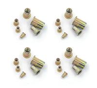 300pcs Rivet Nut Imperial Combination Set Discolored Zinc Carbon Steel M3-M8
