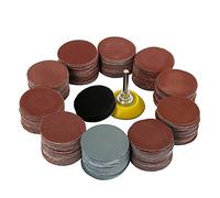 300pcs Sanding Discs 50mm Hook and Loop Grit 80 180 240 320 400 600 800 1000 2000 3000 Grits Sanding Pad 1/4" Shank Backing Pad & Foam Buffering Pad for Metal Wood Glass Car