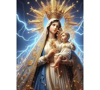 300pcs Savior is Born Jigsaw Puzzle for Adults- A Nativity Scene is Beautifully Illustrated Celebrating The Meaning of Christmas.