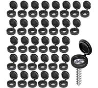 300Pcs Screw Cover Caps, Black Plastic Screw Cap for M2-M8 Furniture Screws Hinged Screw Head Covers Cabinets Push-on Rustproof Screw Cover Caps Snap-on Replacement Screw Decorative Covers
