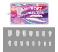 300Pcs Short Matte Nails Tips Full Covers Pre Shaped Acrylic False Nails Manicure Nails Art Fashion Nails Accesories
