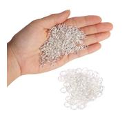 300pcs Silver Jump Rings for Jewelry Making, Tarnish-Resistant Heavy-Duty Metal Rings for DIY Crafts and Chainmail