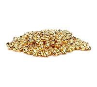 300pcs Small Bells DIY Mini Tiny Iron Jingle with Hole for Craft Jewelry Festival Birthday Decoration GiftGold