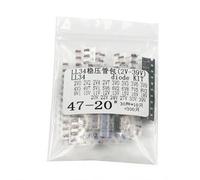 300PCS SMD LL34 Zener Diode Kit 0.5W 2V-39V for Surface Mount Voltage Regulator Diodes for Electronics Projects, 30 Values 10PCS Each