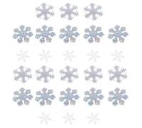 300pcs Snowflakes Confetti Non-woven Party Decor Accessories | Silver White Decorative Embellishment, Craft Projects and Party Table Setting, Winter New Year Carnival