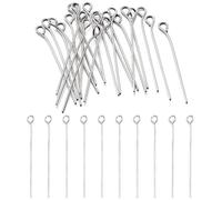 300pcs Stainless Steel Eyepins,Ball Head Pins Findings Open Eye Pin Findings Open Eye Pin for Earring Pendant Bracelet Jewelry DIY Craft Making