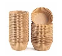 300pcs Standard Natural Cupcake Cases for Baking, Food Grade Muffin Cases, Non-Stick greaseproof Parchment Cake Cases for Birthday, Party, Christmas, Wedding