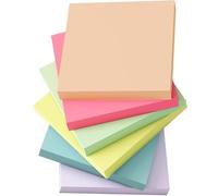 300Pcs Sticky Notes, 3x3 inches Self-Sticky Note Pads Multi Colors, School Supplies Office Products, Teacher Appreciation and Daily Life Organization, 50 Sheets/Pad (6 Assorted Colors)