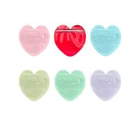 300pcs Stylish Love Heart Shaped Jewelry Pouches Colorful Sealing Bags for Birthday Party and Wedding Gifts Packaging Jewelry Bags