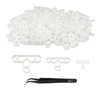 300pcs Tile Spacers 5mm 8mm 10mm Paving Slabs Spacers T Shape Joints Hollow Structure for Floor Wall Tiler Decking Tiles Garden Brick
