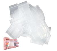 300Pcs Tiny Bags, 1.0x1.4 Inch Clear Tiny Plastic Bags, Perfect for Travel, Storage, Packaging