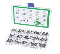 300Pcs Transistor for Engineering Projects: S9012, S9013, S9014, S8050, S8550, 2N3904, A42, A92 Transistor Set