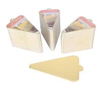 300pcs Triangular Mousse Cake Boards Cupcake Base Dessert Display Tray Cardboard Decoration Tools High Food Grade Gold Paper Cardboard