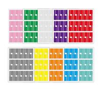 300pcs Waterproof Scable Labels - 10 Assorted Colors Tear-Easy Write-On Cable Tags for Home, Office, Tech ，Small Sticky Labels