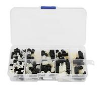 300pcs White and Black Nylon M3 Hex Standoff Kit with Hex Nut and Cross Screws for Electronics DIY Projects Durable Plastic Screw Set in Multiple Sizes