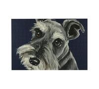 300pcsColorful Oil Cute Schnauzer Dogs Puzzles With Packaging Box for Adults-Wooden Jigsaw Puzzle