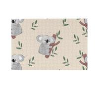 300pcsCute Cartoon Koala Bears Pattern Puzzles With Packaging Box for Adults-Wooden Jigsaw Puzzle