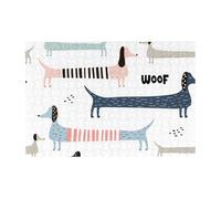 300pcsCute Navy Blue Dachshund Puzzles With Packaging Box for Adults-Wooden Jigsaw Puzzle